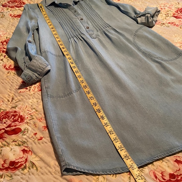NWOT J.Jill Tencel Denim Dress, XS/S, Pale Blue - Picture 7 of 7